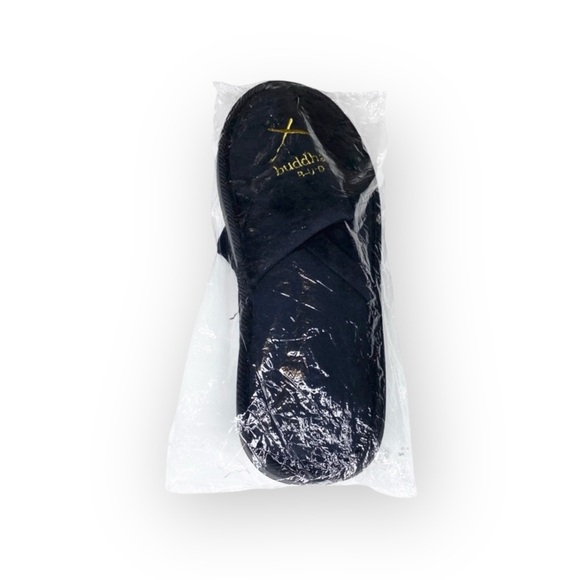 new Buddha-Bar Hotel Budapest ✪ Super Soft Spa Slippers ✪ Black + Gold ✪ Large - Picture 13 of 16
